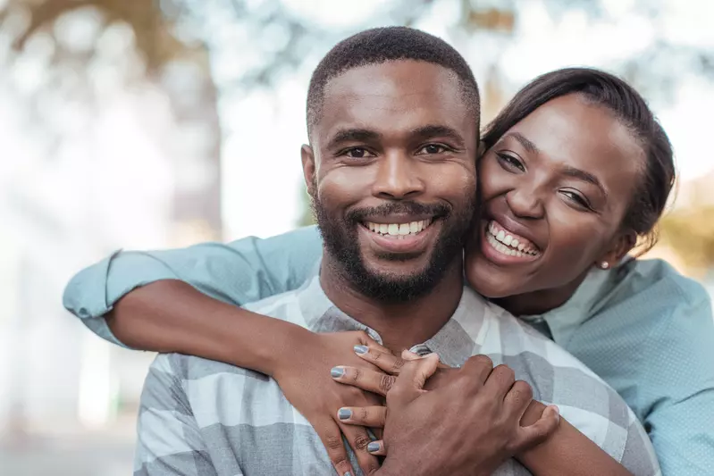 smiling couple