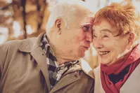 eldlery couple that follows longevity tips