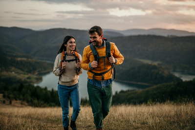 couple on a hike