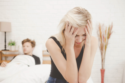 woman upset with sex drive